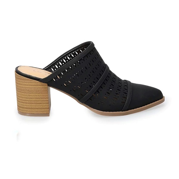 Lauren Conrad| Gray Poderosa women’s high heels mules NWT Size 6 - Picture 2 of 6